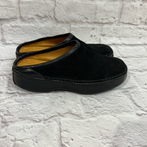 Vintage Cole Haan Country Platform Mule Clogs Womens 6.5 B  Suede Slip On Shoes - Picture 3 of 7